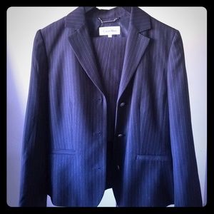 2 piece pinstripe suit
